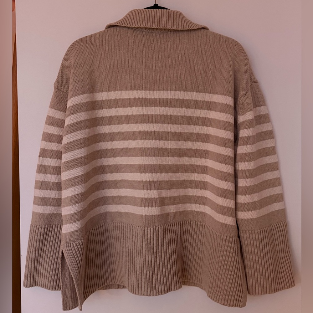 GAP Split Hem Polo Cotton Sweater - Picture 2 of 4